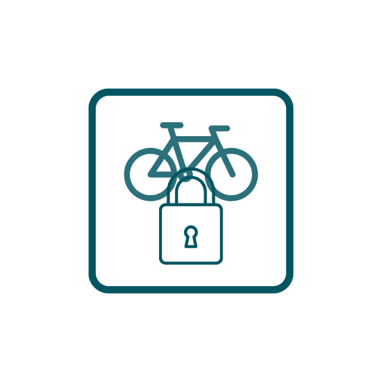 Logo représentant un vélo attaché